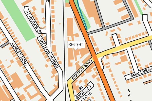 RH6 9HT map - OS OpenMap – Local (Ordnance Survey)