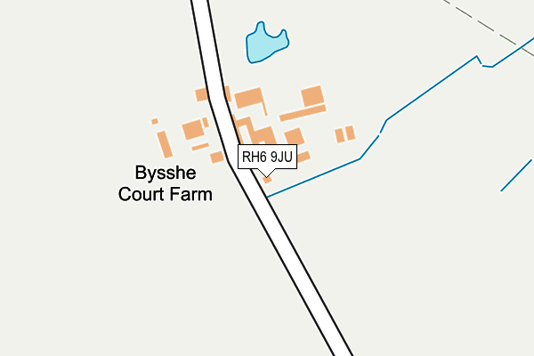 RH6 9JU map - OS OpenMap – Local (Ordnance Survey)