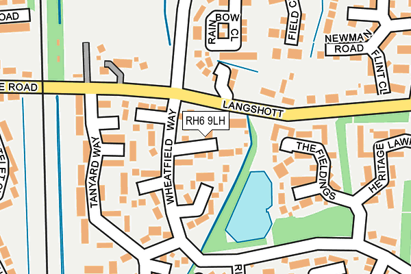 RH6 9LH map - OS OpenMap – Local (Ordnance Survey)