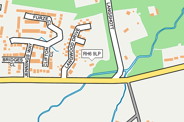 RH6 9LP map - OS OpenMap – Local (Ordnance Survey)