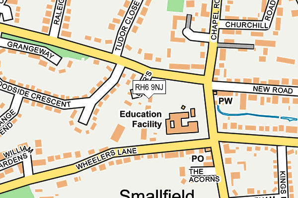 RH6 9NJ map - OS OpenMap – Local (Ordnance Survey)