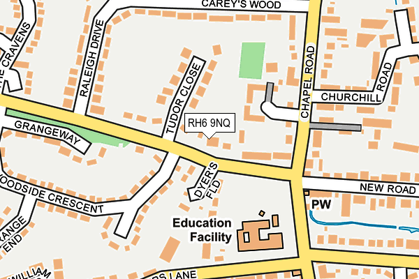 RH6 9NQ map - OS OpenMap – Local (Ordnance Survey)