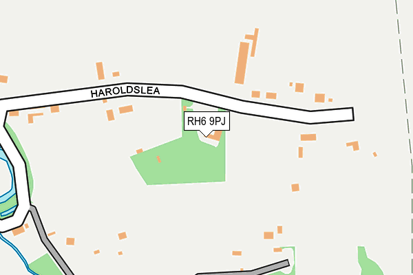 RH6 9PJ map - OS OpenMap – Local (Ordnance Survey)