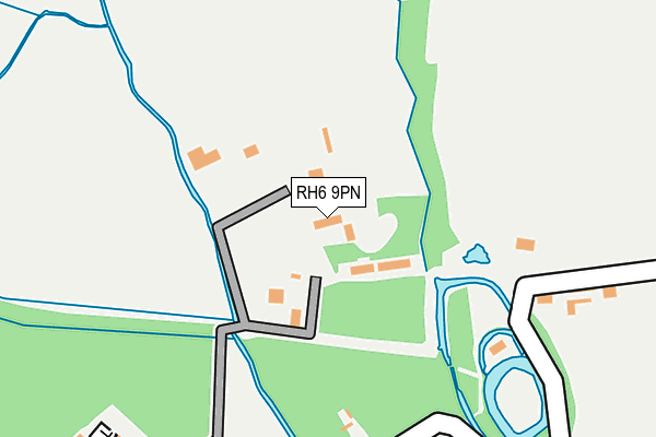 RH6 9PN map - OS OpenMap – Local (Ordnance Survey)