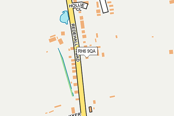 RH6 9QA map - OS OpenMap – Local (Ordnance Survey)