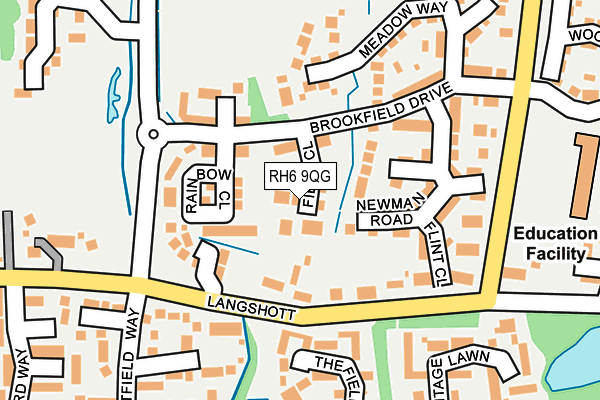 RH6 9QG map - OS OpenMap – Local (Ordnance Survey)