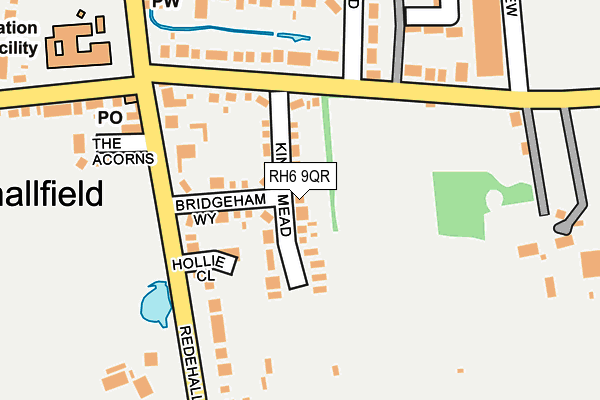 RH6 9QR map - OS OpenMap – Local (Ordnance Survey)