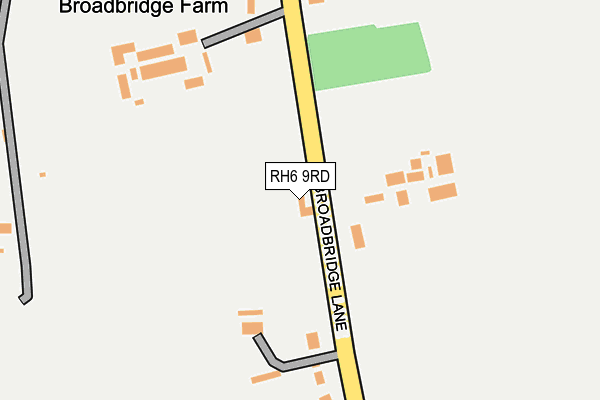 RH6 9RD map - OS OpenMap – Local (Ordnance Survey)