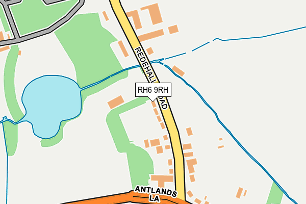 RH6 9RH map - OS OpenMap – Local (Ordnance Survey)