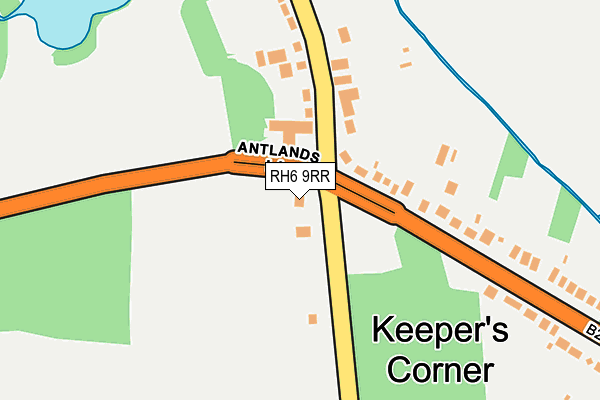 RH6 9RR map - OS OpenMap – Local (Ordnance Survey)