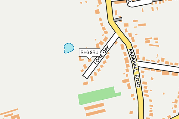 RH6 9RU map - OS OpenMap – Local (Ordnance Survey)