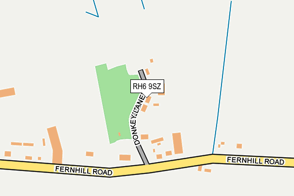 RH6 9SZ map - OS OpenMap – Local (Ordnance Survey)