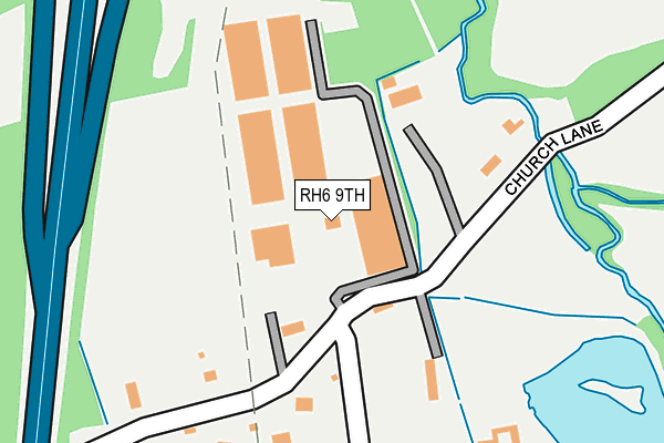 RH6 9TH map - OS OpenMap – Local (Ordnance Survey)