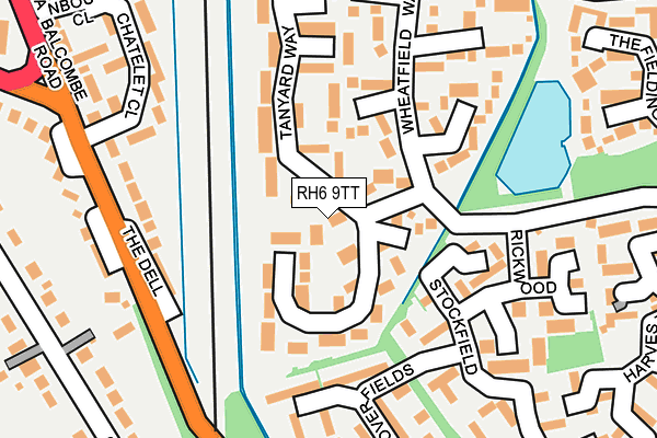 RH6 9TT map - OS OpenMap – Local (Ordnance Survey)