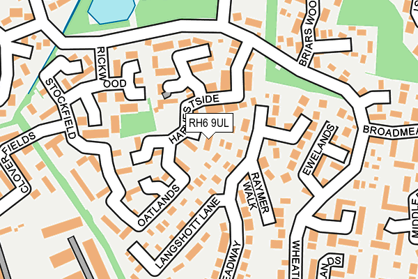 RH6 9UL map - OS OpenMap – Local (Ordnance Survey)