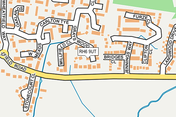 RH6 9UT map - OS OpenMap – Local (Ordnance Survey)