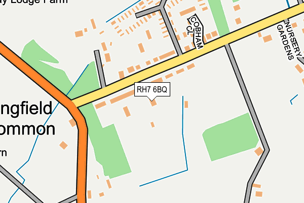 RH7 6BQ map - OS OpenMap – Local (Ordnance Survey)