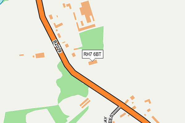 RH7 6BT map - OS OpenMap – Local (Ordnance Survey)
