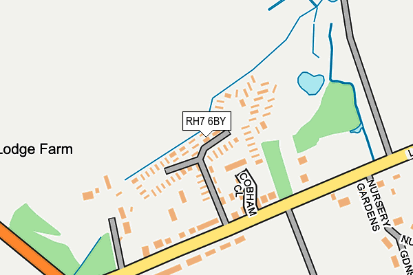 RH7 6BY map - OS OpenMap – Local (Ordnance Survey)