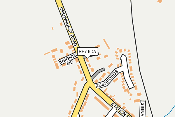 RH7 6DA map - OS OpenMap – Local (Ordnance Survey)