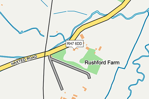 RH7 6DD map - OS OpenMap – Local (Ordnance Survey)