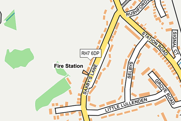 RH7 6DP map - OS OpenMap – Local (Ordnance Survey)