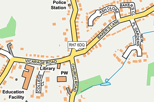 RH7 6DQ map - OS OpenMap – Local (Ordnance Survey)