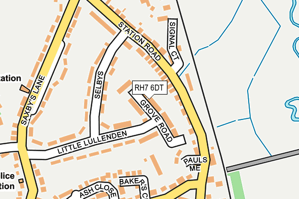 RH7 6DT map - OS OpenMap – Local (Ordnance Survey)
