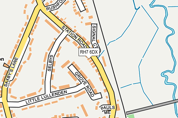 RH7 6DX map - OS OpenMap – Local (Ordnance Survey)