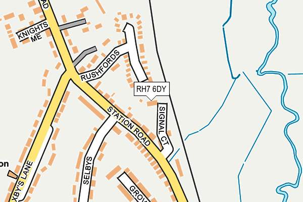 RH7 6DY map - OS OpenMap – Local (Ordnance Survey)