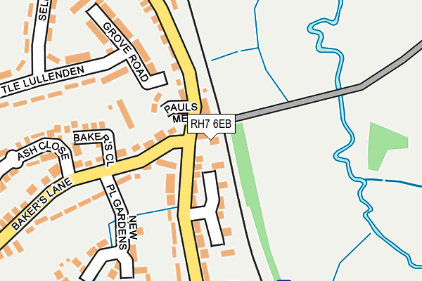 RH7 6EB map - OS OpenMap – Local (Ordnance Survey)