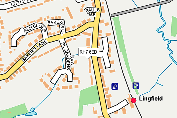 RH7 6ED map - OS OpenMap – Local (Ordnance Survey)