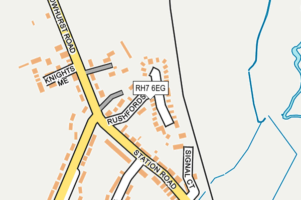 RH7 6EG map - OS OpenMap – Local (Ordnance Survey)