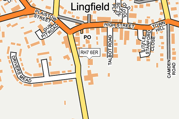 RH7 6ER map - OS OpenMap – Local (Ordnance Survey)