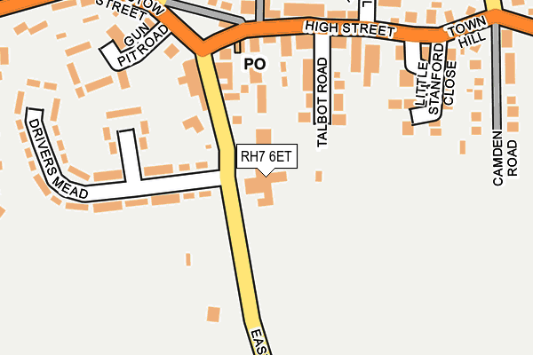 RH7 6ET map - OS OpenMap – Local (Ordnance Survey)