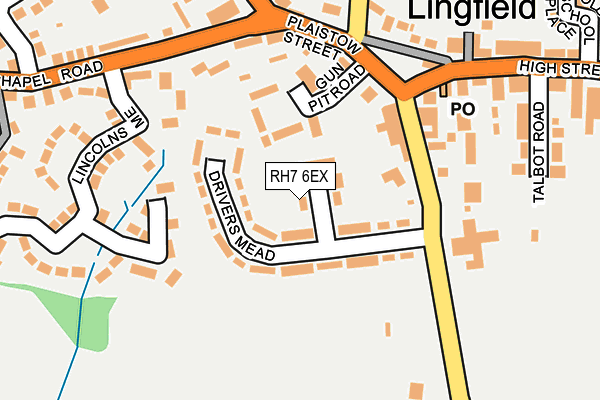 RH7 6EX map - OS OpenMap – Local (Ordnance Survey)