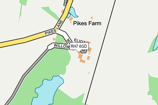 RH7 6GD map - OS OpenMap – Local (Ordnance Survey)