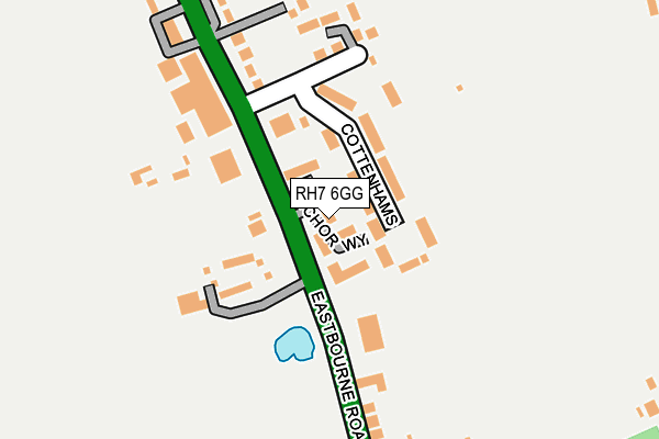 RH7 6GG map - OS OpenMap – Local (Ordnance Survey)
