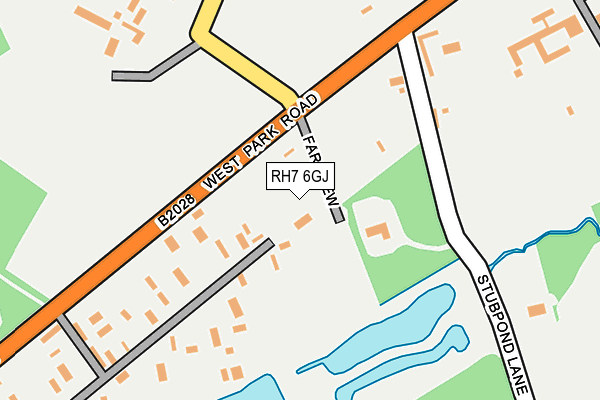 RH7 6GJ map - OS OpenMap – Local (Ordnance Survey)