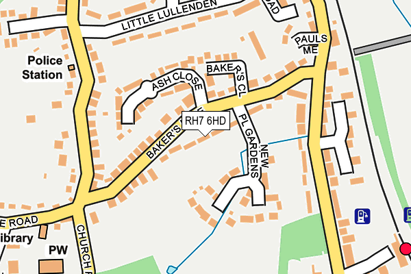 RH7 6HD map - OS OpenMap – Local (Ordnance Survey)