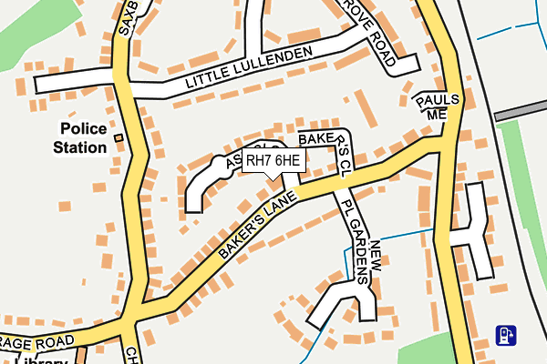 RH7 6HE map - OS OpenMap – Local (Ordnance Survey)