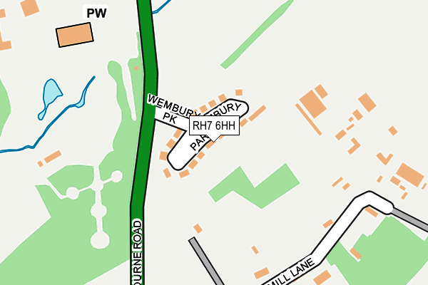 RH7 6HH map - OS OpenMap – Local (Ordnance Survey)
