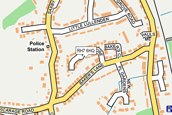RH7 6HQ map - OS OpenMap – Local (Ordnance Survey)