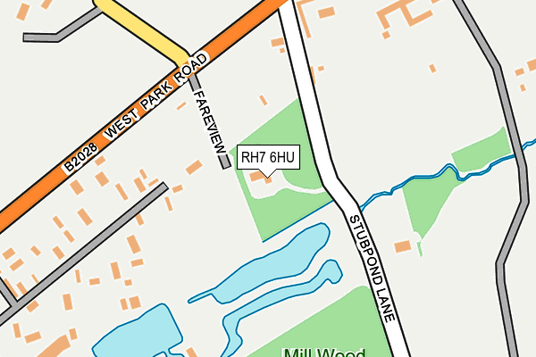 RH7 6HU map - OS OpenMap – Local (Ordnance Survey)