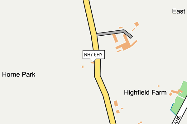 RH7 6HY map - OS OpenMap – Local (Ordnance Survey)