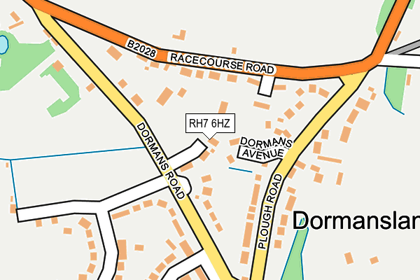 RH7 6HZ map - OS OpenMap – Local (Ordnance Survey)