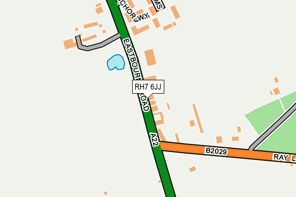 Map of LINGFIELD MOTORWORKS LTD at local scale