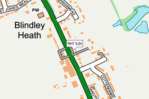 RH7 6JN map - OS OpenMap – Local (Ordnance Survey)