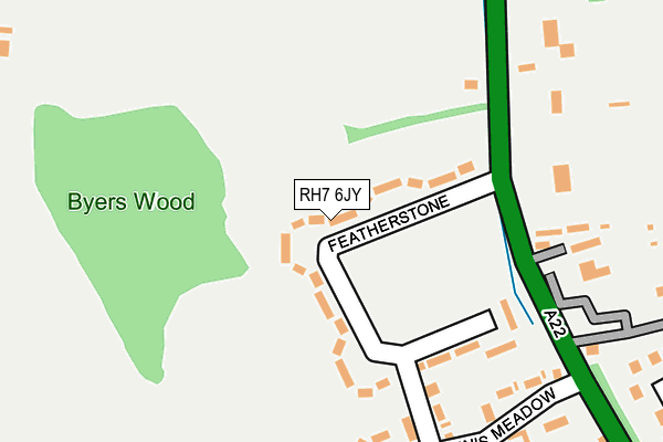 RH7 6JY map - OS OpenMap – Local (Ordnance Survey)