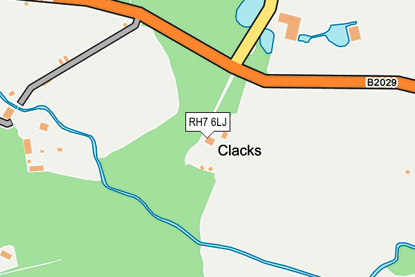 RH7 6LJ map - OS OpenMap – Local (Ordnance Survey)